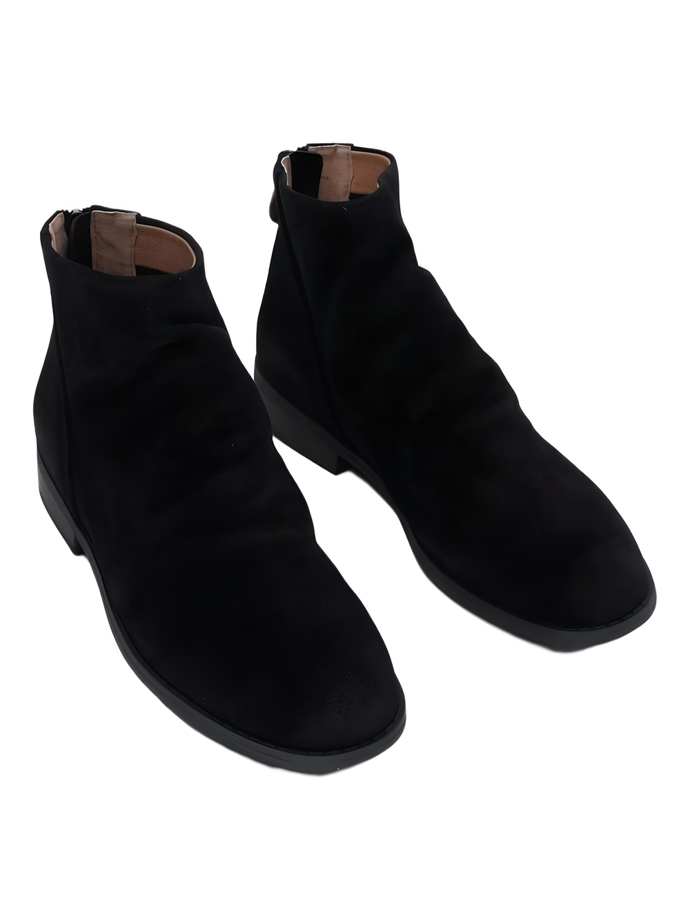 Gentle Souls by Kenneth Cole Womens Emma Zip Ankle Boot Black Suede Size 6M